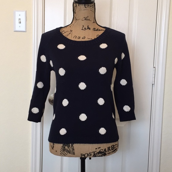 lucky brand polka dot sweater